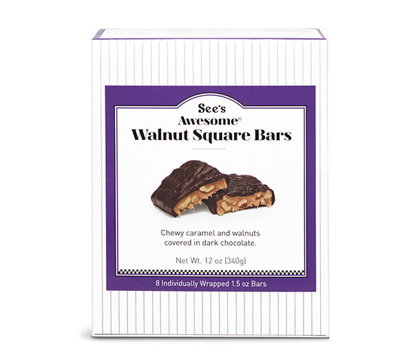 See’s Awesome® Walnut Square Bars