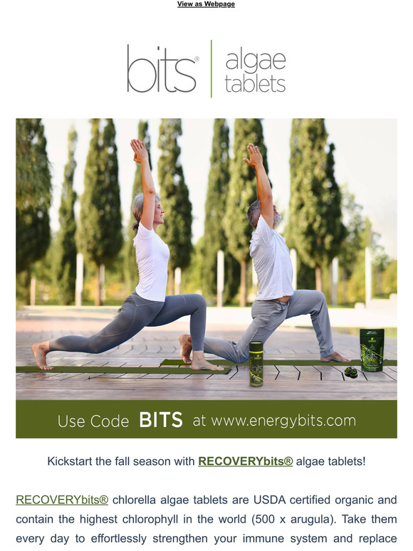 ENERGYbits Inc. Refresh Your Life With Algae Tablets!🙌 Milled