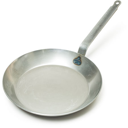 Matfer Bourgeat Black Steel Round Frying Pan, 11 7/8-inch