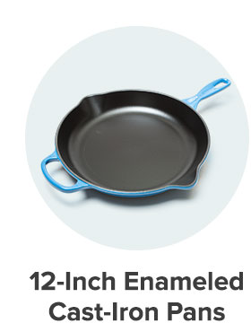 12-Inch Enameled Cast-Iron Pans