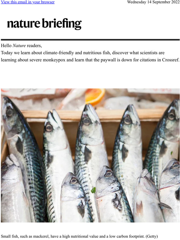 Nature Journal Eat more fish the most climatefriendly and nutritious