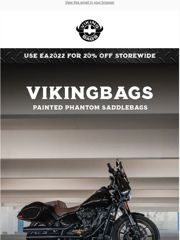 Viking Bags NEW ARRIVAL // Viking Phantom Hard Saddlebags Milled