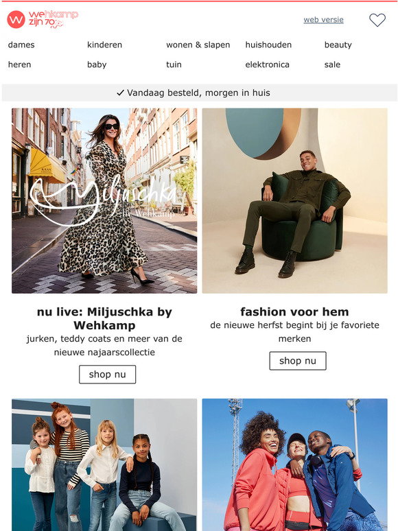 Wehkamp: Eindejaars sale! Tot 50% korting op heel veel fashion voor jou |  Milled