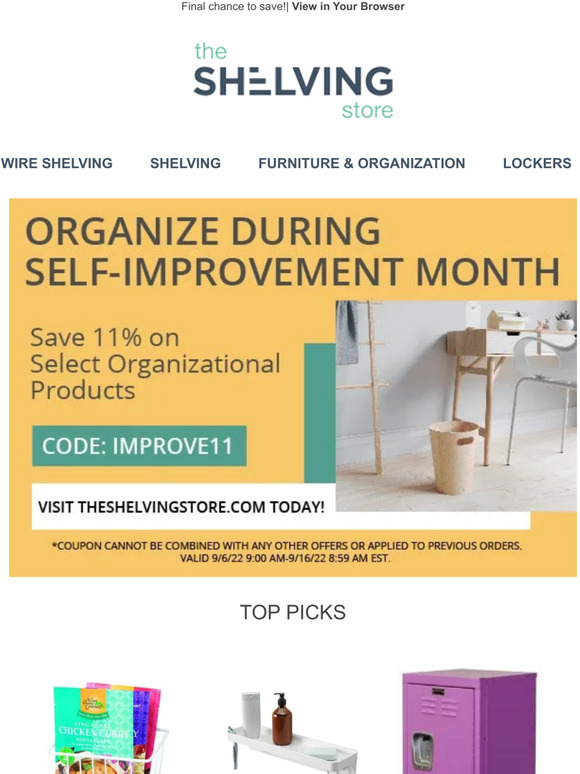 The Shelving Store Bring On A More Organized Home Milled