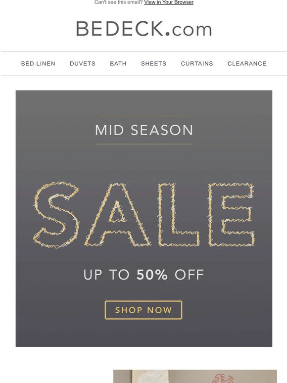 Mid Season Sale Starts Now! Get Up To 50% Off!
