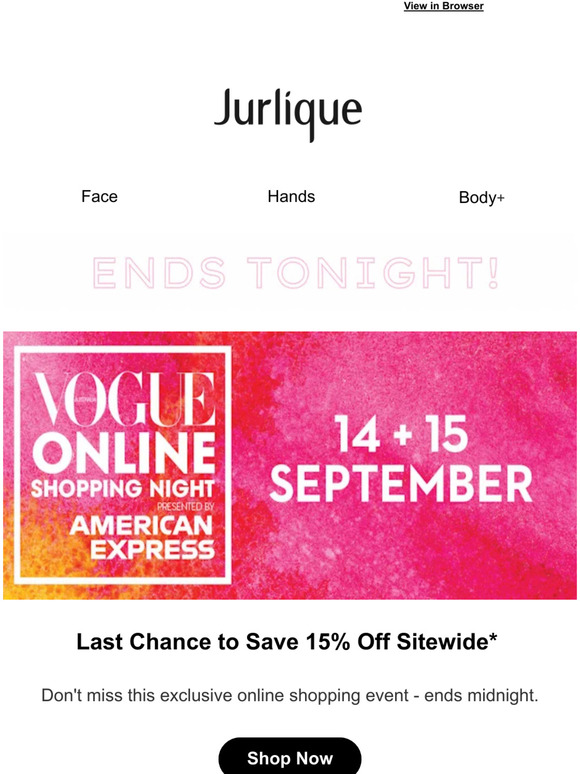 Last Chance to Save 15%*