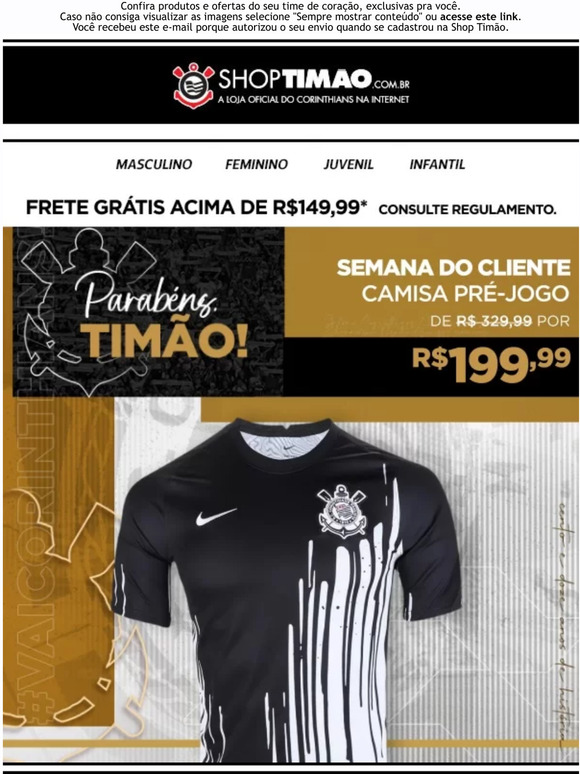 Shop Timão  Loja Oficial do Corinthians - Produtos Exclusivos