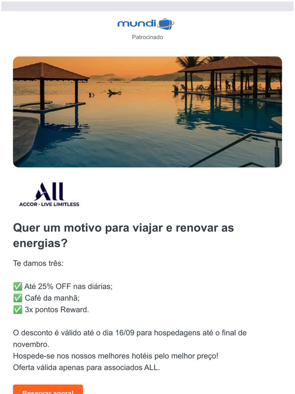 É só até amanhã!