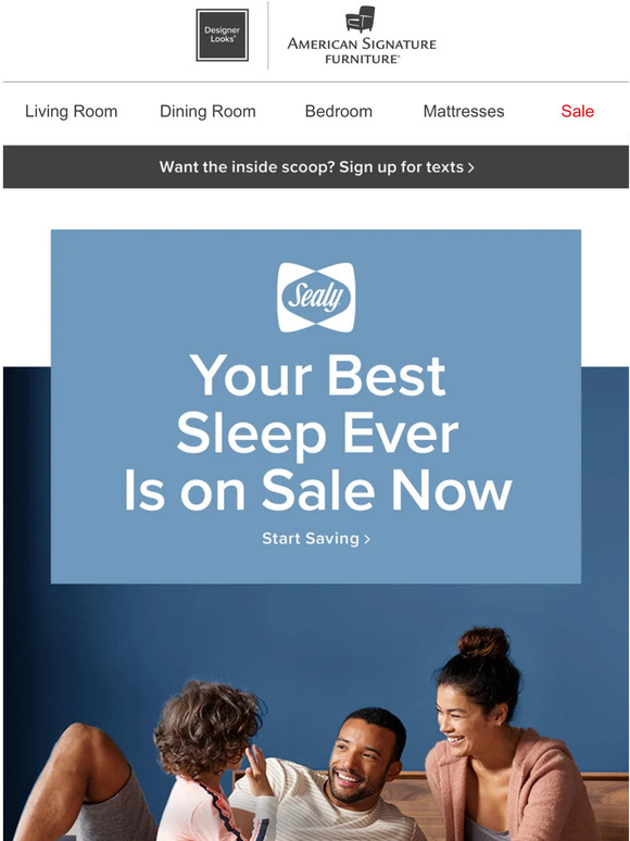 American Signature Furniture: Buy one, get one FREE! | Milled