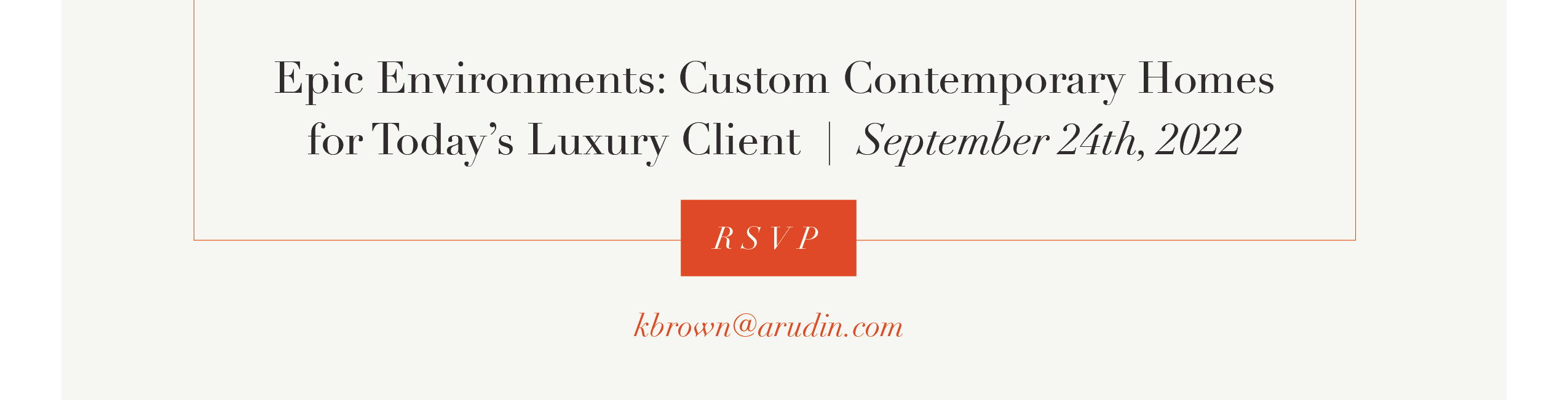 A. Rudin Event RSVP