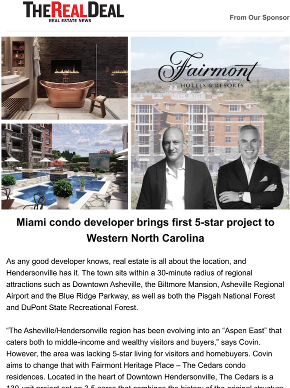 The Real Deal Miami condo developer brings first 5star project to