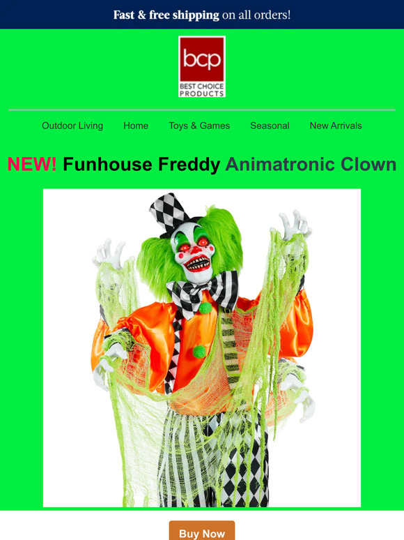 Best Choice Products Funhouse Freddy New Halloween Animatronics are