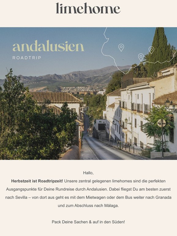 Es ist Zeit für einen Roadtrip durch Andalusien!