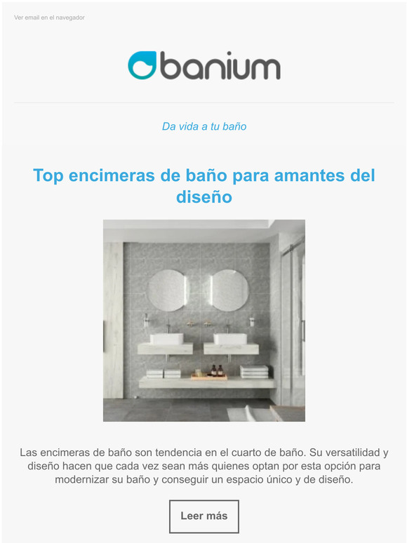 Top encimeras de baño para amantes del diseño