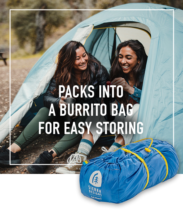 Sierra Designs Camp easy with the Full Moon tent Milled