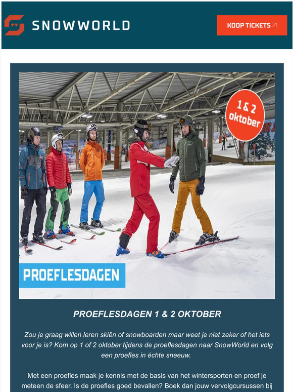 Proeflesdagen 1 & 2 oktober
