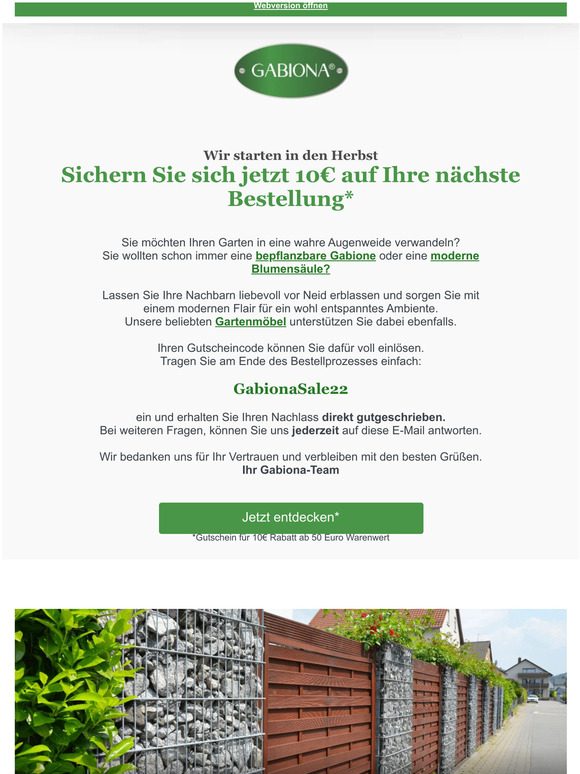 Jetzt Vorteile sichern