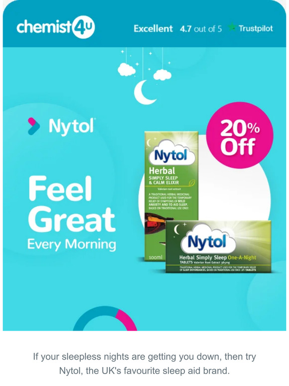 Chemist 4 U Sleep Easy With Nytol Herbal 💤 Milled