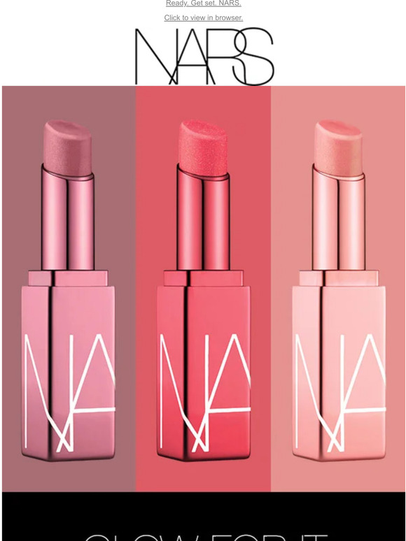 NARS New + limited edition Afterglow Lip Shine Set. Milled