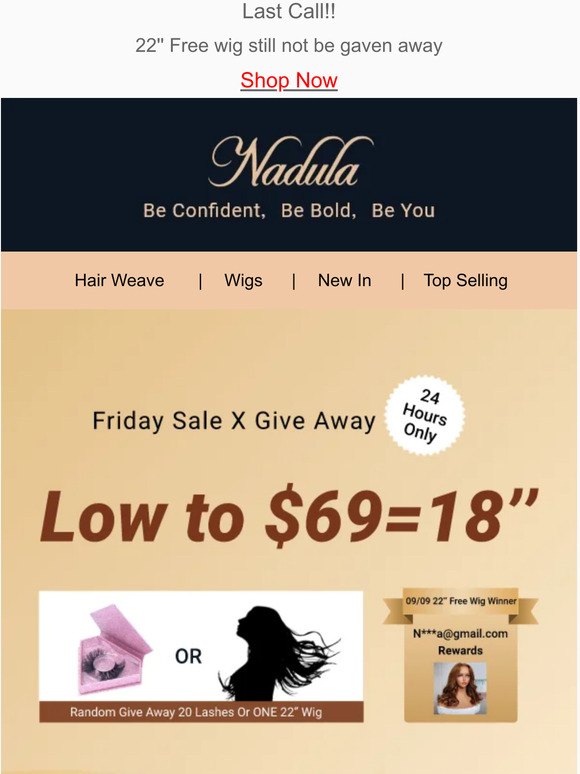 Nadula human hair extensions This offer exipres 16/9/2022. After that