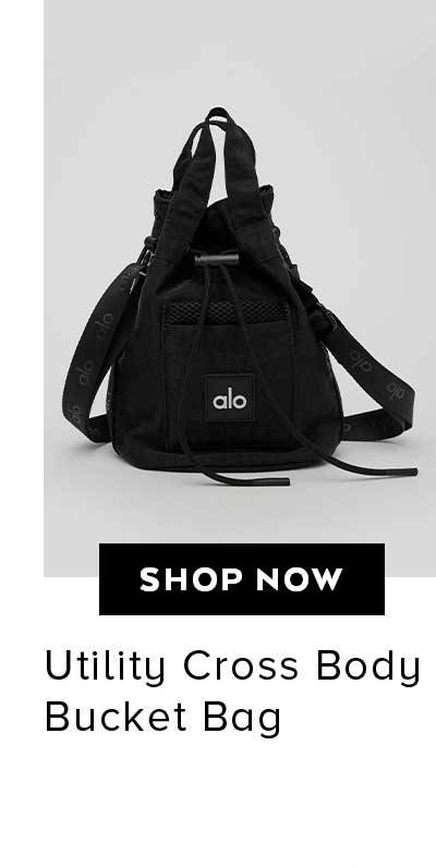 Alo Yoga | Cross Body Bucket Bag in Black