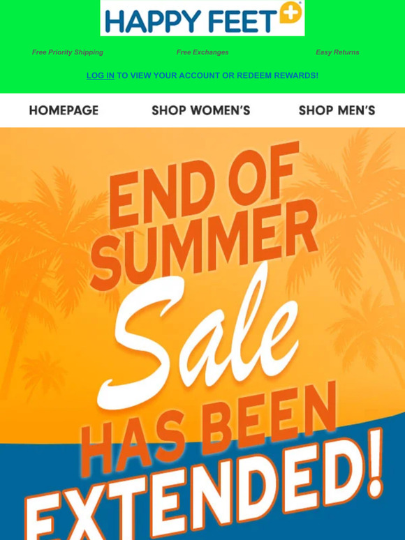 Our End of Summer Sale HAS BEEN EXTENDED