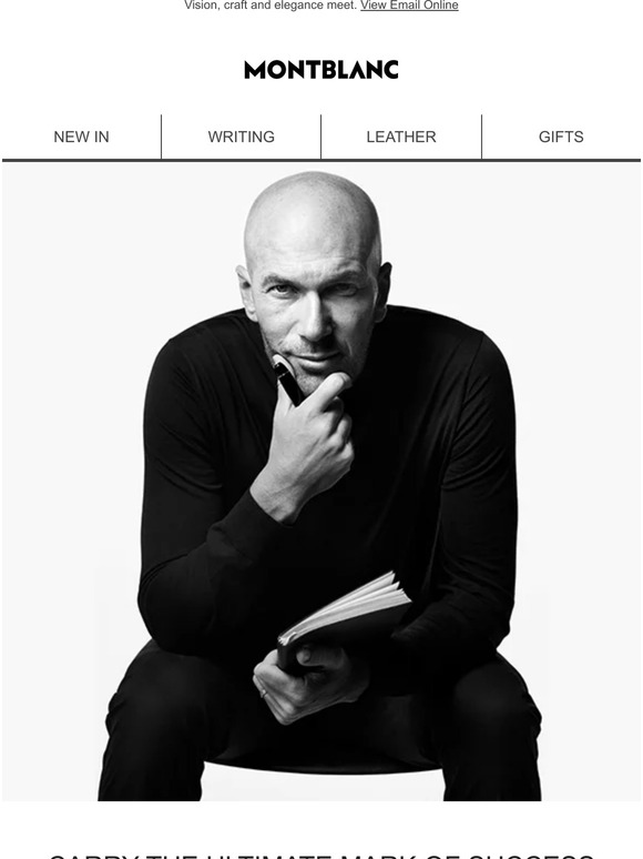 Montblanc Zinedine Zidane makes his mark with Montblanc Milled