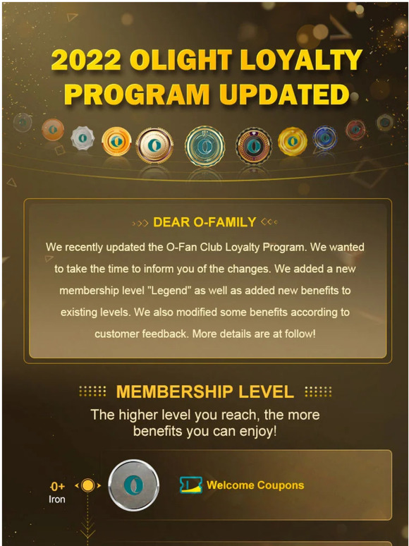 Olight 2022 Loyalty Program Updated