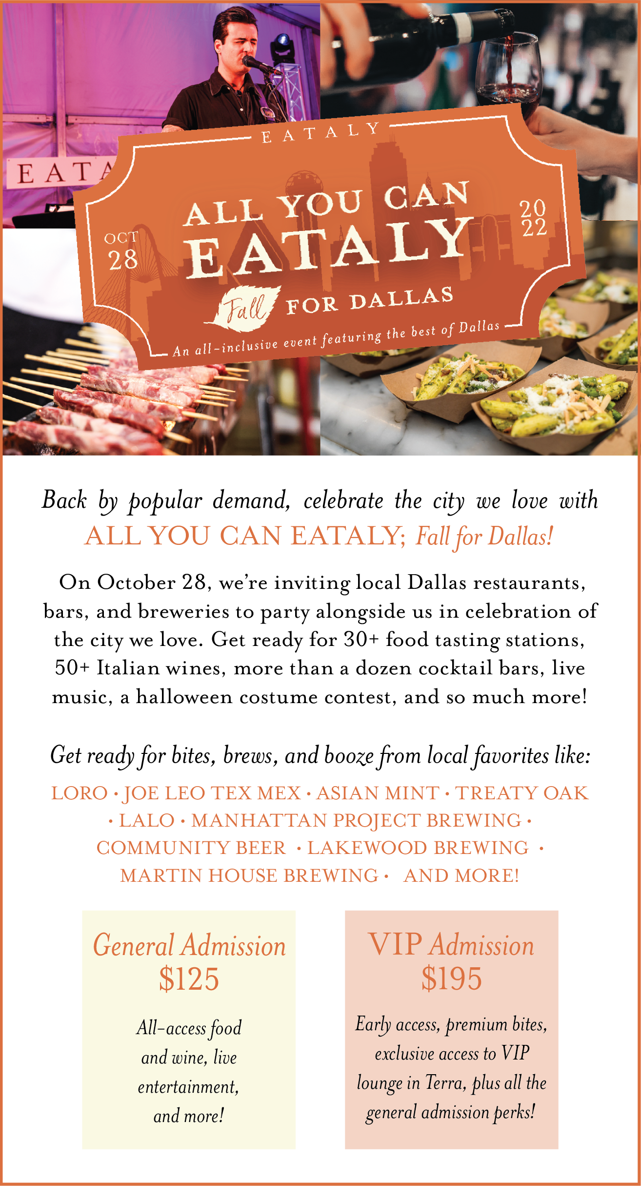 Eataly Dallas To Host Grand Opening Event on Nov. 12