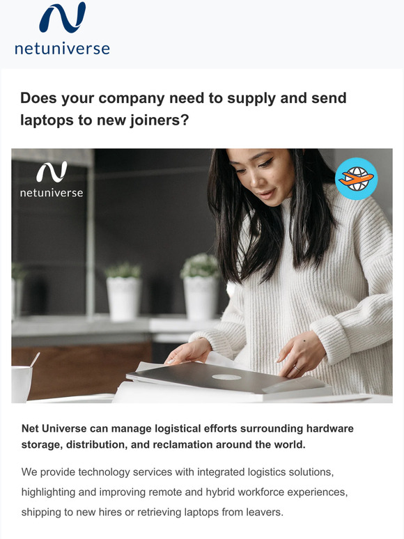 Does your company need to send laptops to new joiners?
