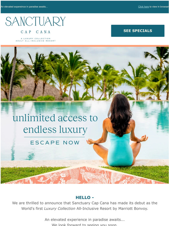 Playa Hotels & Resorts: Sanctuary Is Now A Luxury Collection All ...