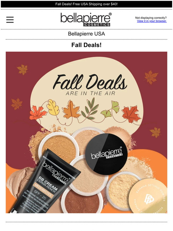 Fall Deals! - Bellapierre Cosmetics USA