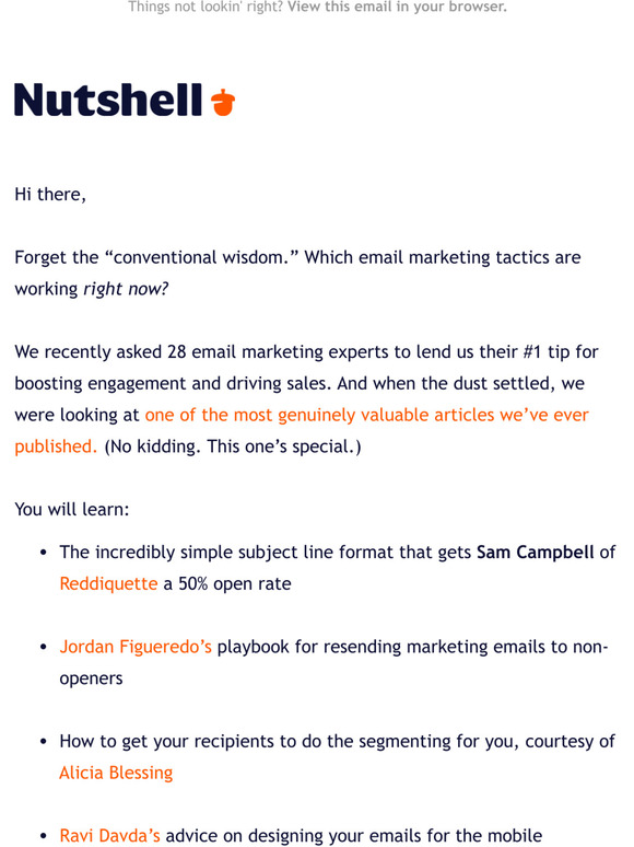 28 experts share their best email marketing tips