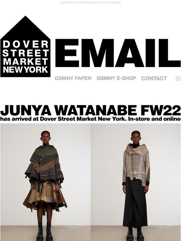 Dover Street Market Junya Watanabe FW22 has arrived at Dover Street