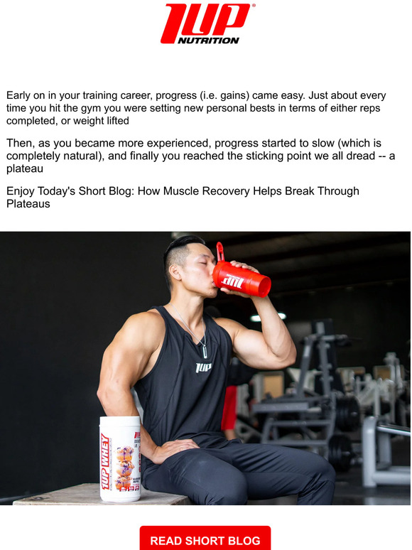 1 UP Nutrition How Muscle Recovery Helps Break Through Plateaus Milled