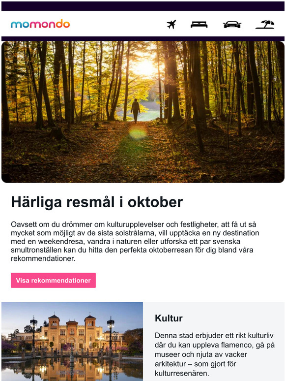 Vill du ut och resa i oktober?