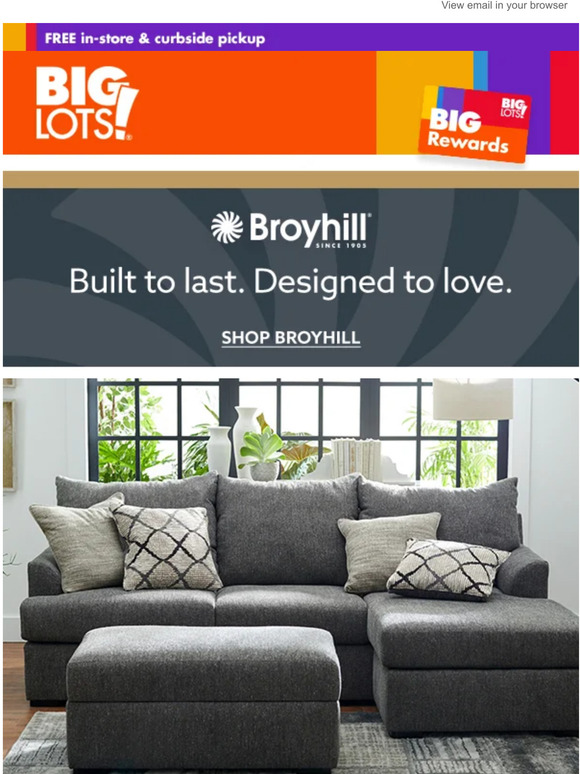 Big Lots Broyhill home updates for the stylish & saving savvy Milled