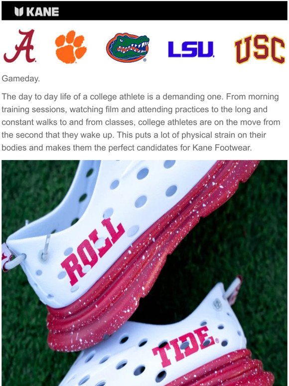 Kane Footwear: Introducing the Kane College Gameday Collection | Milled