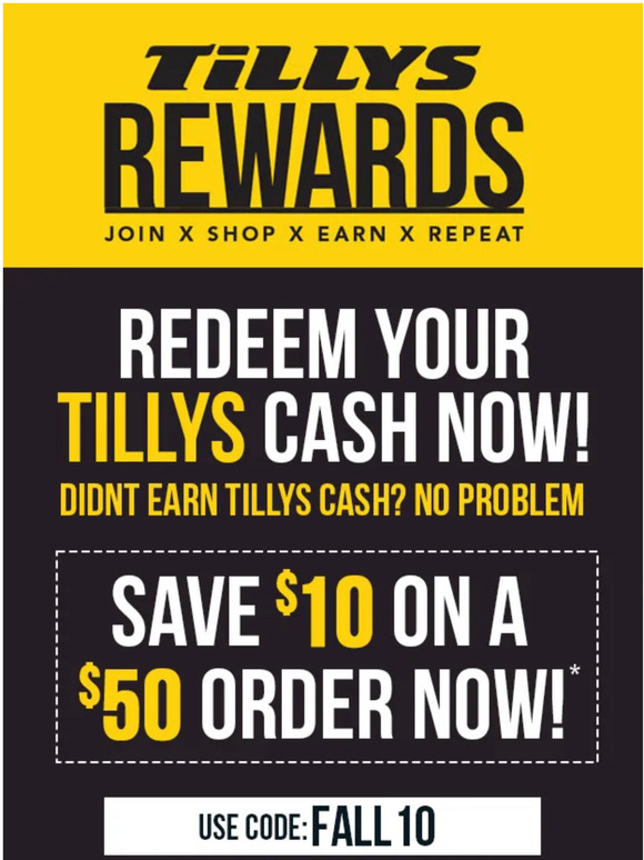 Tilly's 💵 10 Off 50 Order ENDS Today! Milled