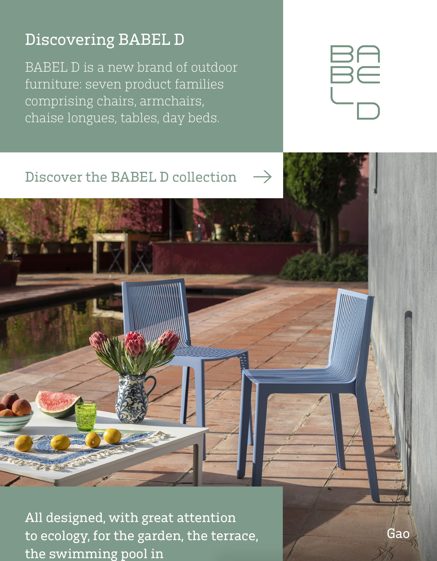 Archiproducts DE Outdoor collection by Babel D galvanised and coated