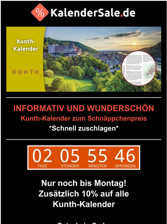 starkalender.de - Kalenderversand: Kunth Kalender bei kalendersale.de 