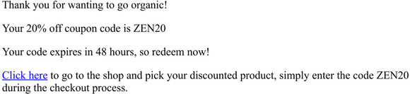 Your 20% Off First Order Coupon