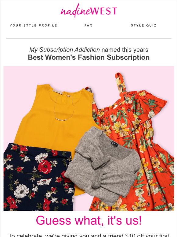 See who My Subscription Addiction named Best Women's Fashion Subscription!