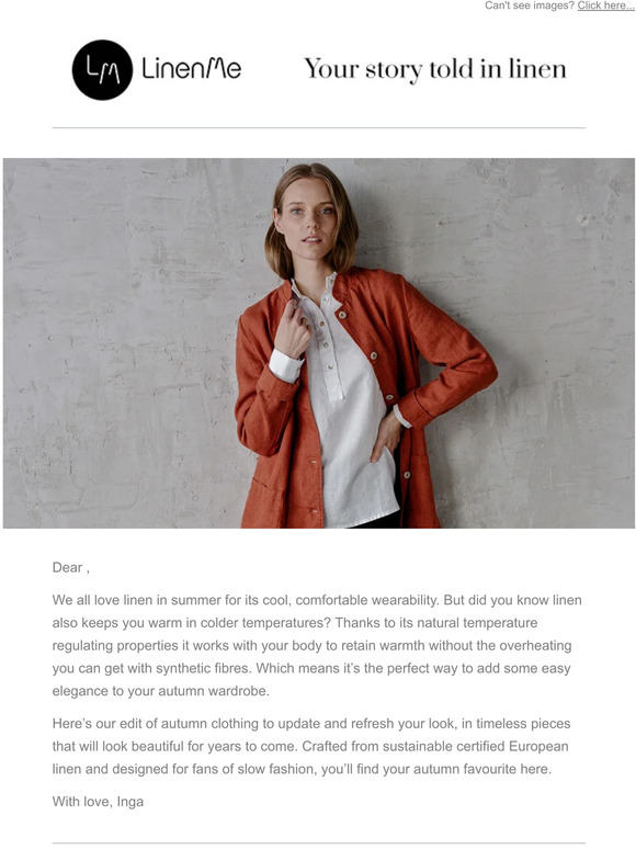 Discover Our Beautiful Linen Clothing Edit for Autumn!