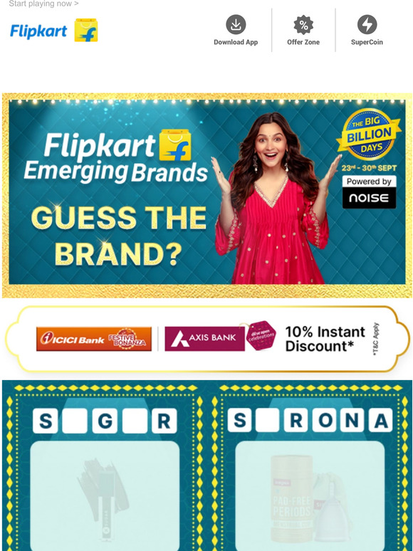 Flipkart Quiz Time! Guess the Brand Milled