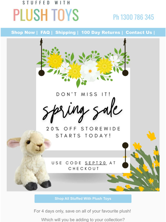 20% OFF* STOREWIDE STARTS NOW! 🤑