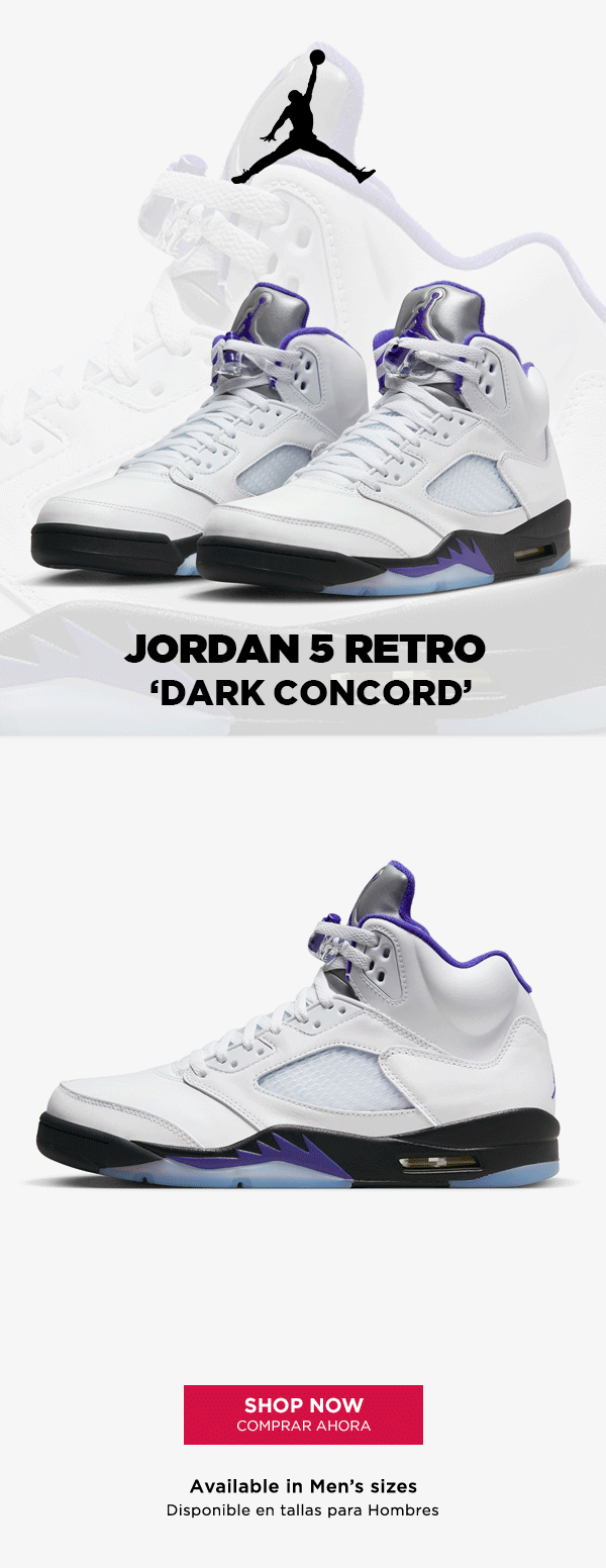 Shop WSS Jordan Retro 5 Dark Concord! Milled