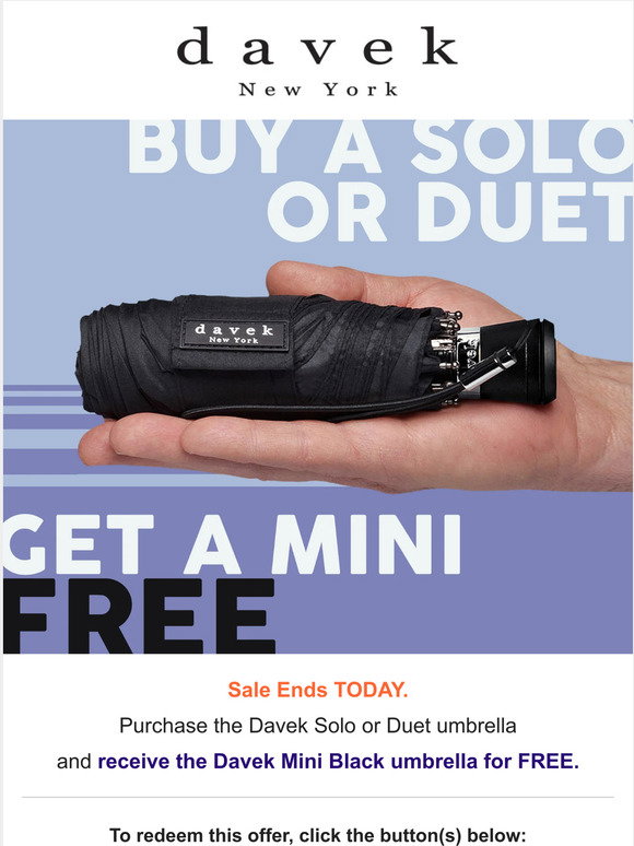 Davek Mini Umbrella | Plum