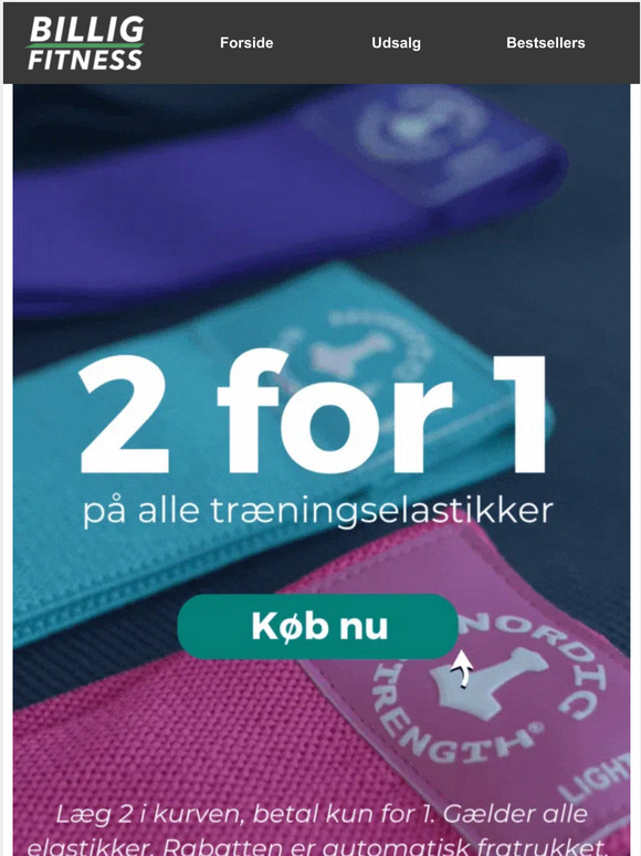 Sidste chance for -50% på elastikker 🎯
