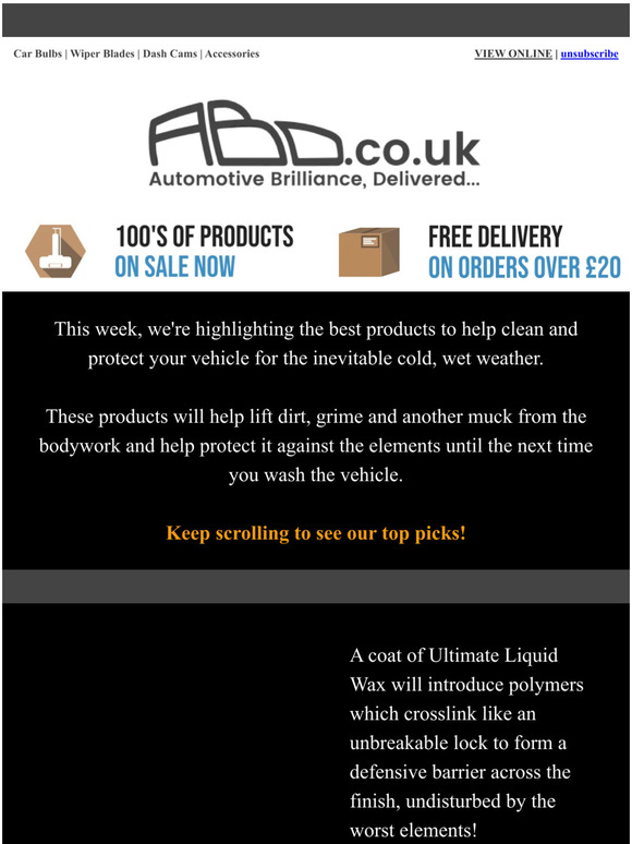 Protect Your Vehicle Ahead of the Winter With ABD.co.uk.....